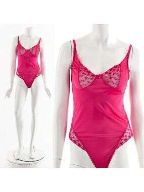 Hot Pink Nylon Body Suit
